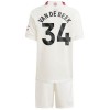 Camisola + Calções Manchester United Van De Beek 34 Criança Equipamento 3ª 23/24